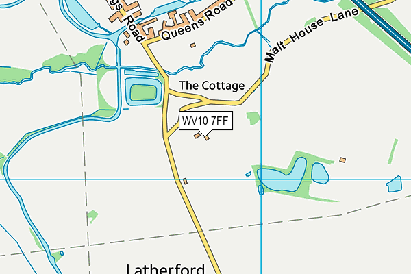 WV10 7FF map - OS VectorMap District (Ordnance Survey)