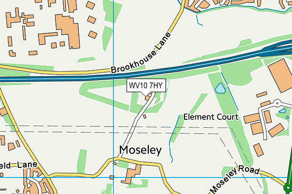 WV10 7HY map - OS VectorMap District (Ordnance Survey)