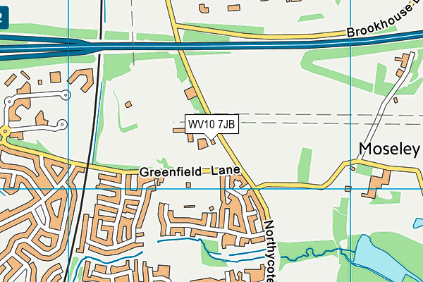 WV10 7JB map - OS VectorMap District (Ordnance Survey)