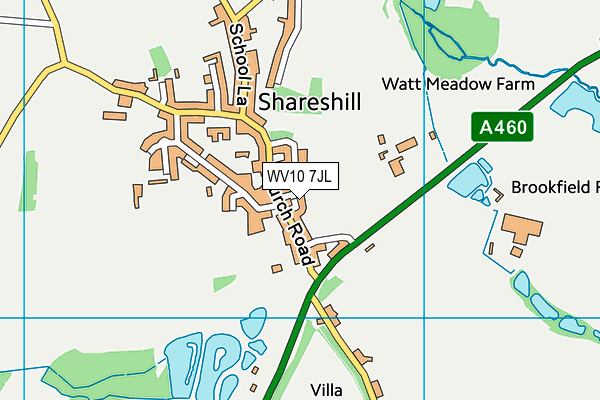 WV10 7JL map - OS VectorMap District (Ordnance Survey)