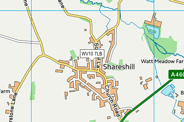 WV10 7LB map - OS VectorMap District (Ordnance Survey)