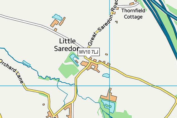 WV10 7LJ map - OS VectorMap District (Ordnance Survey)