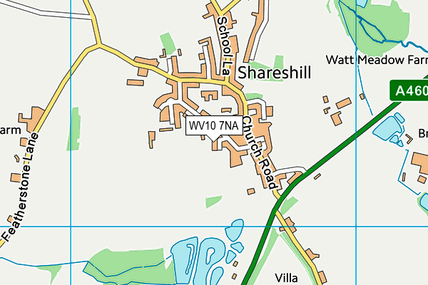 WV10 7NA map - OS VectorMap District (Ordnance Survey)