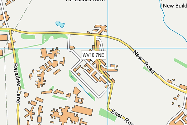 WV10 7NE map - OS VectorMap District (Ordnance Survey)