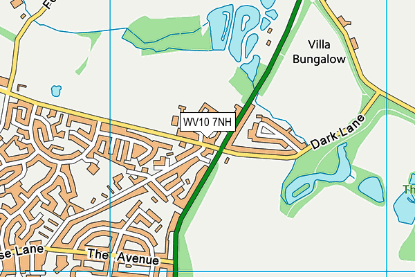 WV10 7NH map - OS VectorMap District (Ordnance Survey)