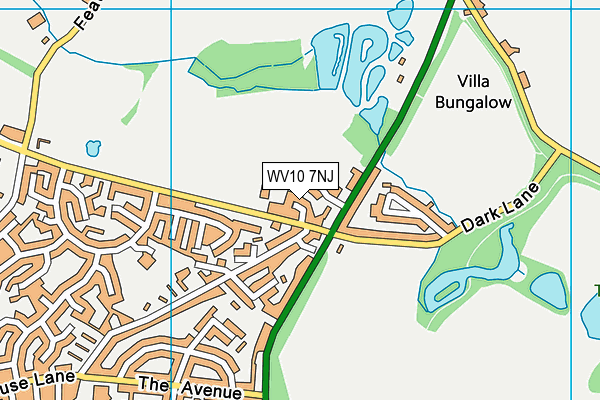 WV10 7NJ map - OS VectorMap District (Ordnance Survey)