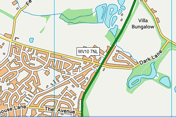 WV10 7NL map - OS VectorMap District (Ordnance Survey)