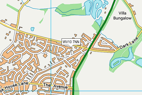 WV10 7NN map - OS VectorMap District (Ordnance Survey)