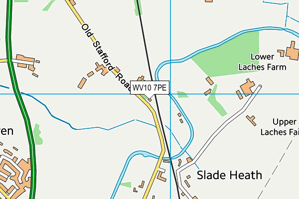 WV10 7PE map - OS VectorMap District (Ordnance Survey)