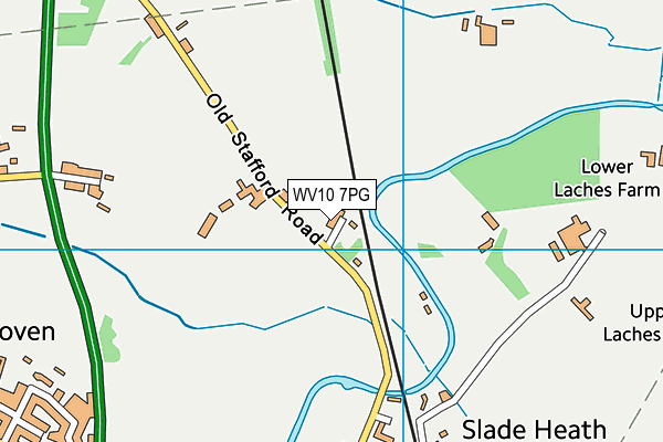 WV10 7PG map - OS VectorMap District (Ordnance Survey)