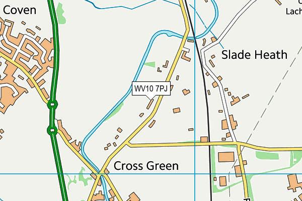 WV10 7PJ map - OS VectorMap District (Ordnance Survey)