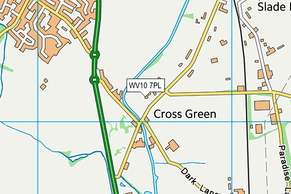 WV10 7PL map - OS VectorMap District (Ordnance Survey)
