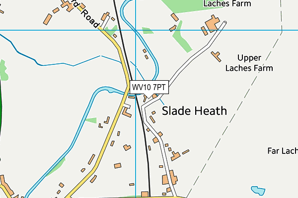 WV10 7PT map - OS VectorMap District (Ordnance Survey)