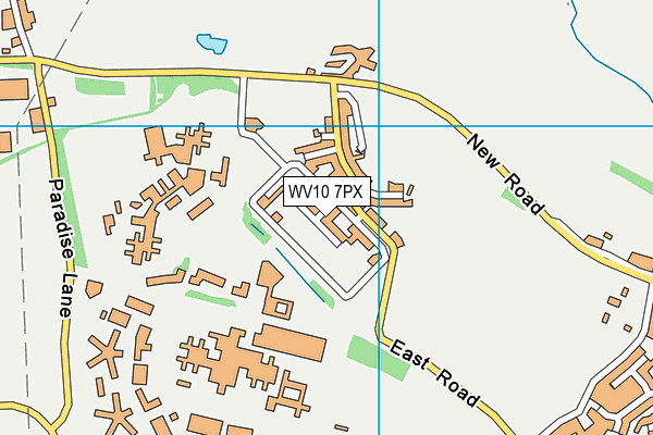 WV10 7PX map - OS VectorMap District (Ordnance Survey)