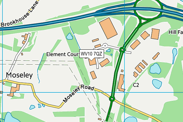 WV10 7QZ map - OS VectorMap District (Ordnance Survey)