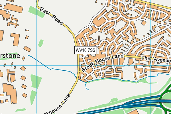 WV10 7SS map - OS VectorMap District (Ordnance Survey)