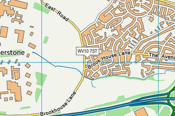 WV10 7ST map - OS VectorMap District (Ordnance Survey)