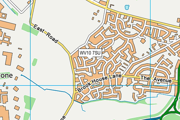 WV10 7SU map - OS VectorMap District (Ordnance Survey)