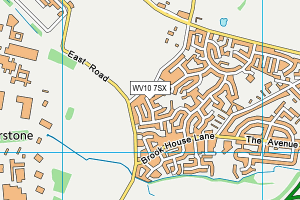 WV10 7SX map - OS VectorMap District (Ordnance Survey)