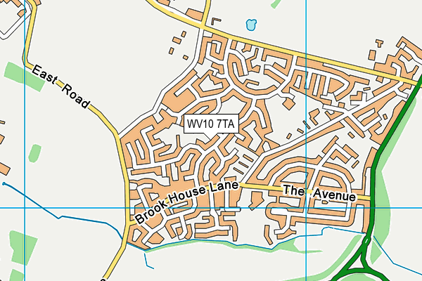 WV10 7TA map - OS VectorMap District (Ordnance Survey)