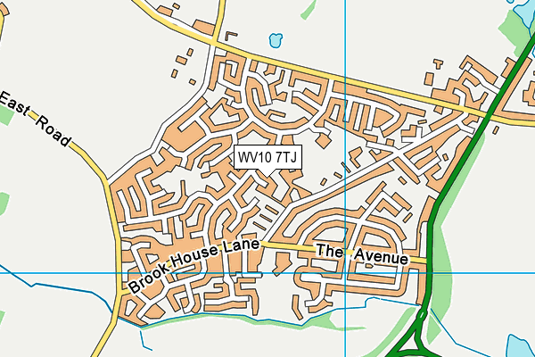 WV10 7TJ map - OS VectorMap District (Ordnance Survey)