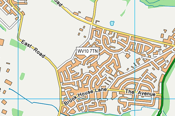 WV10 7TN map - OS VectorMap District (Ordnance Survey)