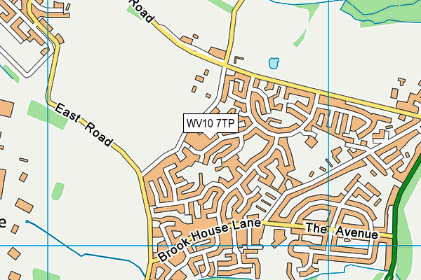 WV10 7TP map - OS VectorMap District (Ordnance Survey)