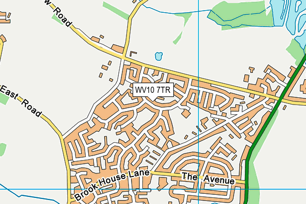 WV10 7TR map - OS VectorMap District (Ordnance Survey)