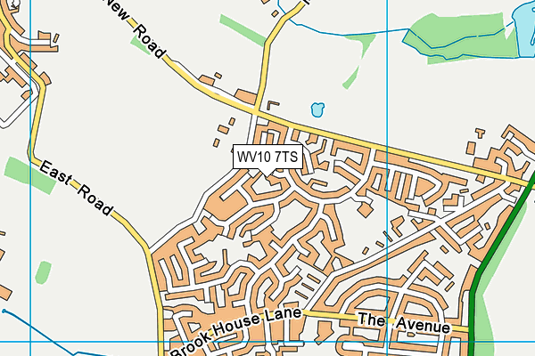 WV10 7TS map - OS VectorMap District (Ordnance Survey)