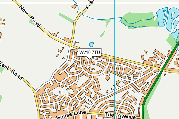 WV10 7TU map - OS VectorMap District (Ordnance Survey)