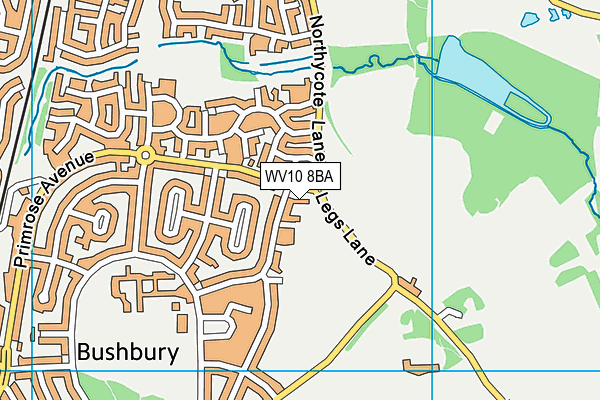 WV10 8BA map - OS VectorMap District (Ordnance Survey)