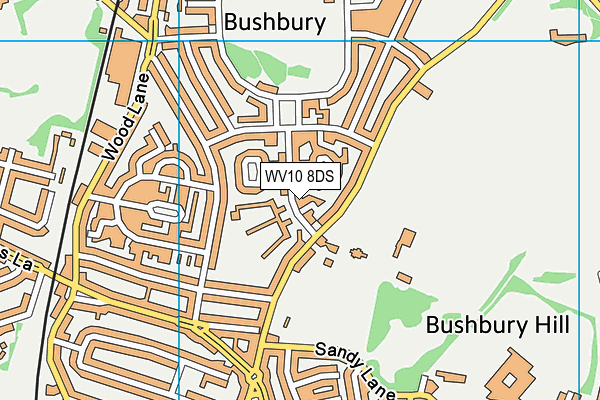 Northwood Park Primary School map (WV10 8DS) - OS VectorMap District (Ordnance Survey)