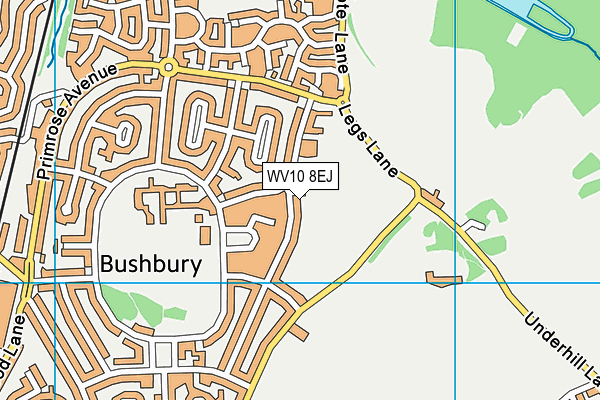 WV10 8EJ map - OS VectorMap District (Ordnance Survey)