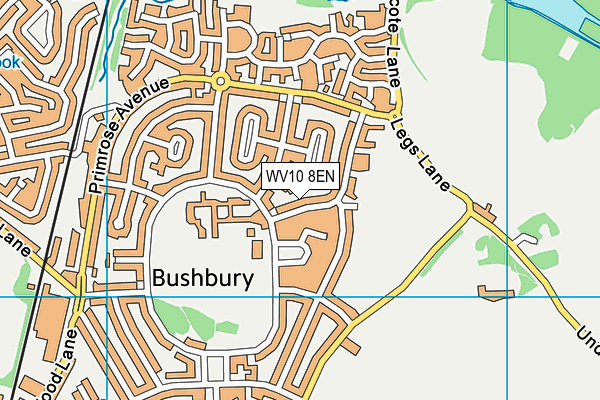 WV10 8EN map - OS VectorMap District (Ordnance Survey)