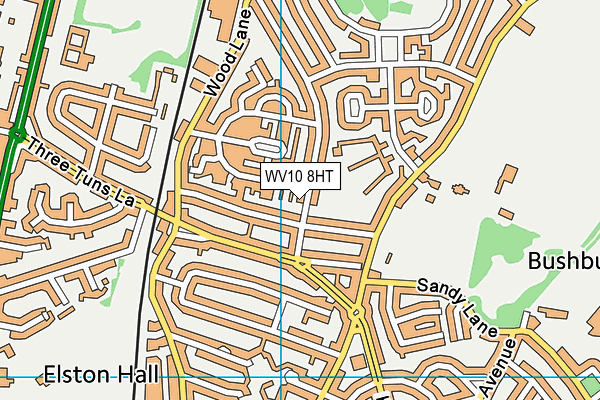 WV10 8HT map - OS VectorMap District (Ordnance Survey)