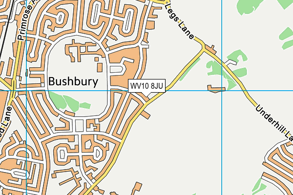 WV10 8JU map - OS VectorMap District (Ordnance Survey)