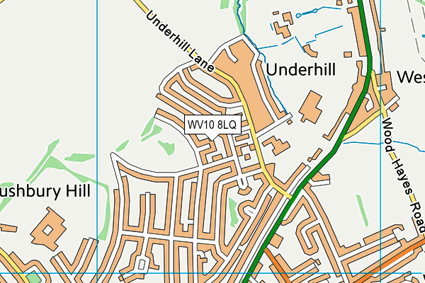 WV10 8LQ map - OS VectorMap District (Ordnance Survey)