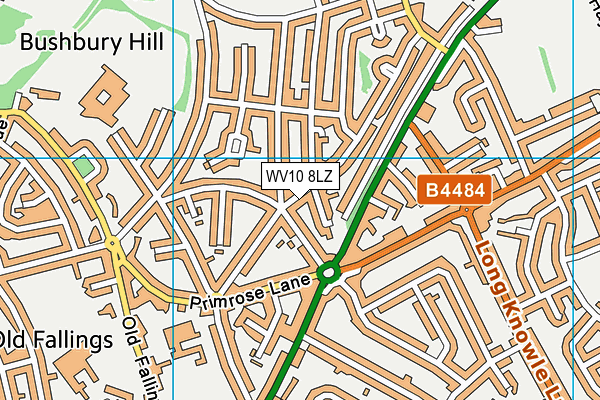 WV10 8LZ map - OS VectorMap District (Ordnance Survey)