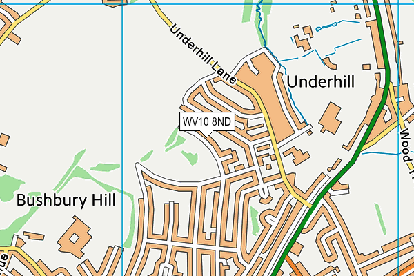WV10 8ND map - OS VectorMap District (Ordnance Survey)
