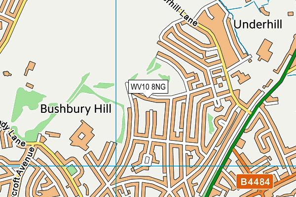 WV10 8NG map - OS VectorMap District (Ordnance Survey)