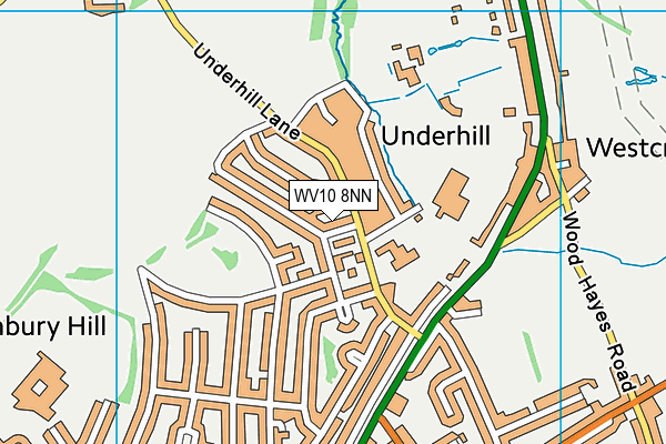 WV10 8NN map - OS VectorMap District (Ordnance Survey)