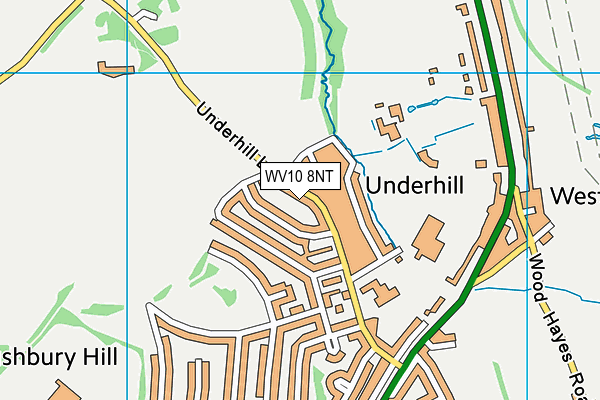 WV10 8NT map - OS VectorMap District (Ordnance Survey)