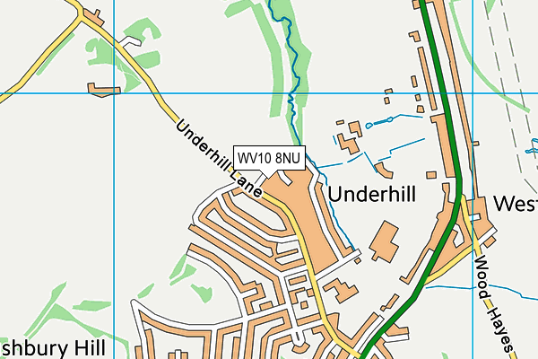 WV10 8NU map - OS VectorMap District (Ordnance Survey)