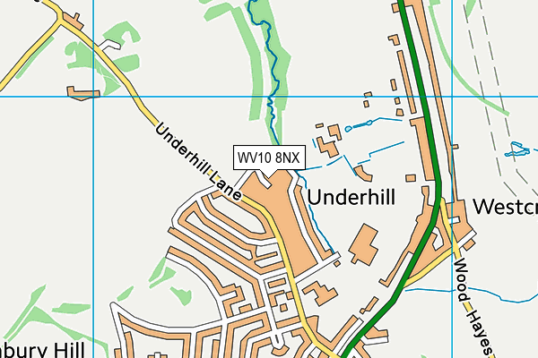 WV10 8NX map - OS VectorMap District (Ordnance Survey)