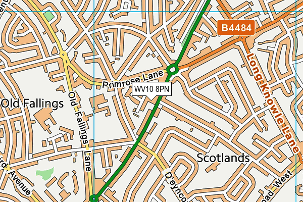 WV10 8PN map - OS VectorMap District (Ordnance Survey)