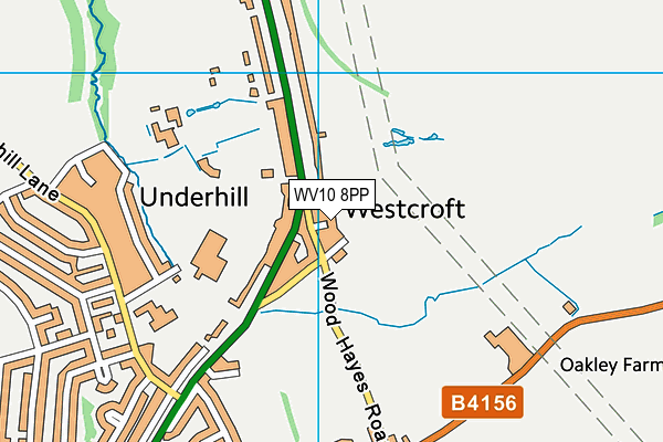 WV10 8PP map - OS VectorMap District (Ordnance Survey)