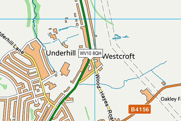 WV10 8QH map - OS VectorMap District (Ordnance Survey)