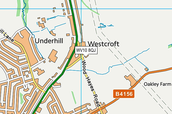 WV10 8QJ map - OS VectorMap District (Ordnance Survey)
