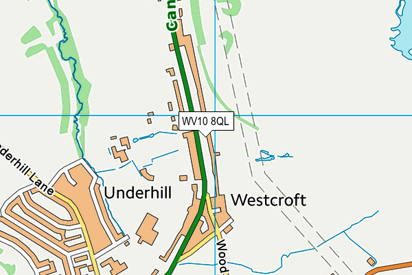 WV10 8QL map - OS VectorMap District (Ordnance Survey)