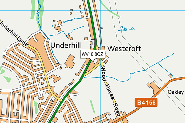 WV10 8QZ map - OS VectorMap District (Ordnance Survey)